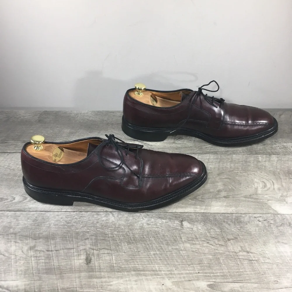 Allen Edmonds Hillcrest Men’s Leather Blucher Bicycle Toe Oxfords Derby Shoes 12
